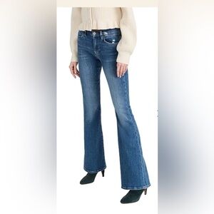 Frame Le High Flare Jeans (Black, Size 33)